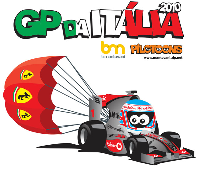 Дженсон Баттон pilotoons Гран-при Италии 2010