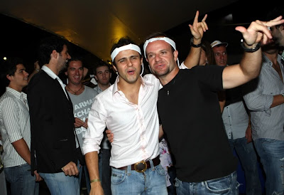 Фелипе Масса и Рубенс Баррикелло отжигают на вечеринке