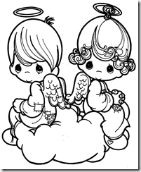 Angels Precious Moments coloring pages