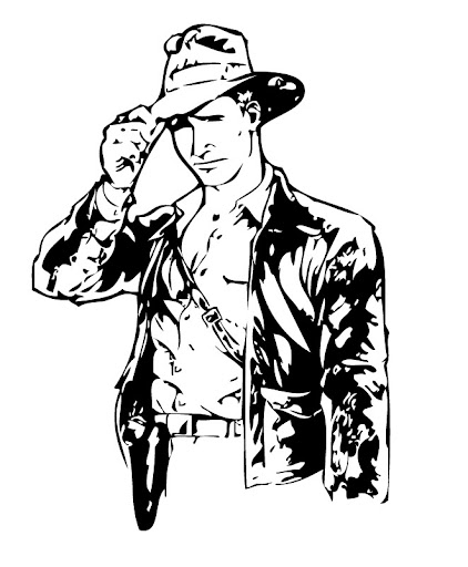 Indiana Jones para colorear