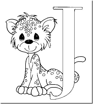 Alphabet Precious Moments Coloring pages