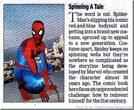 The Times of India Dated 23042011 Chennai Edition Spiderman News