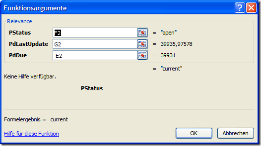 Screenshot function wizard