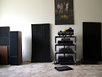 Give you an idea of how far apart the speakers are, left side