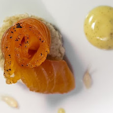 Earl Grey Cured Salmon with Vanilla Mayonnaise