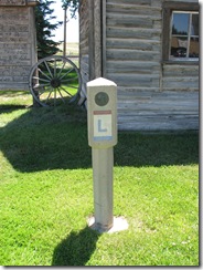 1439 Lincoln Highway Concrete Marker at Medicine Bow Museum Medicine Bow WY