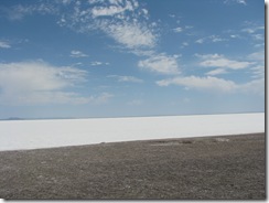 1951 Bonneville Salt Flats as seen from I 80 West Rest Area UT