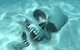 Skull Underwater Background Wallpapers