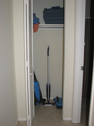 Cleaning closet, and supplies. Florida