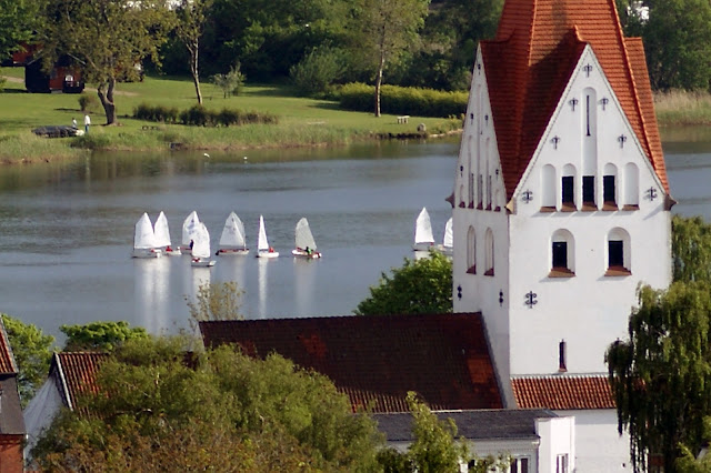 Haderslev Dam, Gl. Haderslev Kirke og nogle optimistjoller