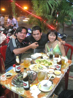 Dave's friends at a Saigon Restaurant Dave's friends at a Saigon Restaurant