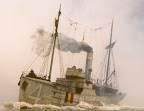 Maquette du bateau qui emmena les valeurs des agences de la BNB en Angleterre en 1940 - Maquette van het schip dat de waarden van de NBB-agentschappen naar Engeland bracht in 1940