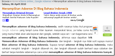 adsense di blog bahasa indonesia adsense di blog bahasa indonesia