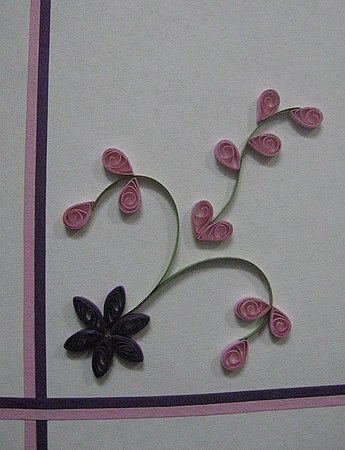 flower designs and patterns. Quilled floral pattern