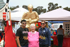 Miguel, Georgia & friend after receiving Relay Oscars