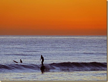 Surfer at Sundown