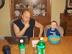 Rick and Kahle working hard!