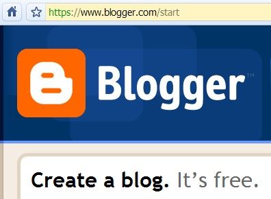 Free websites with Blogger