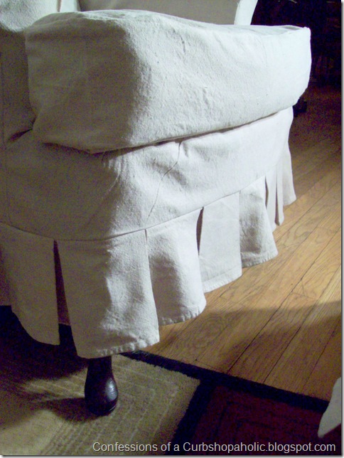 slipcover chair and coffee table 004