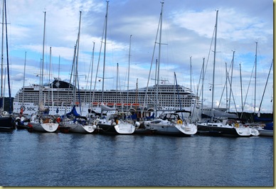 OsloBG - Dinner at Lille Herbern - Cruiseship leaving Oslo