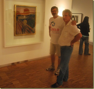 OsloBG - last day - Munch Museum - renny and Pierre and Scream