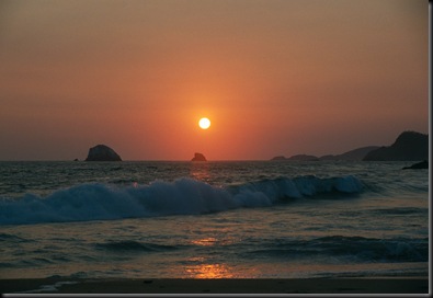 Zipolite sunset