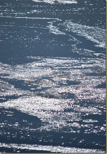 Huk - reflekser på isen