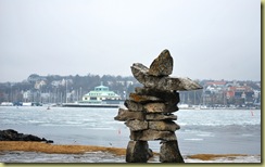 Inuit water way sign - gift from Canada to Norway