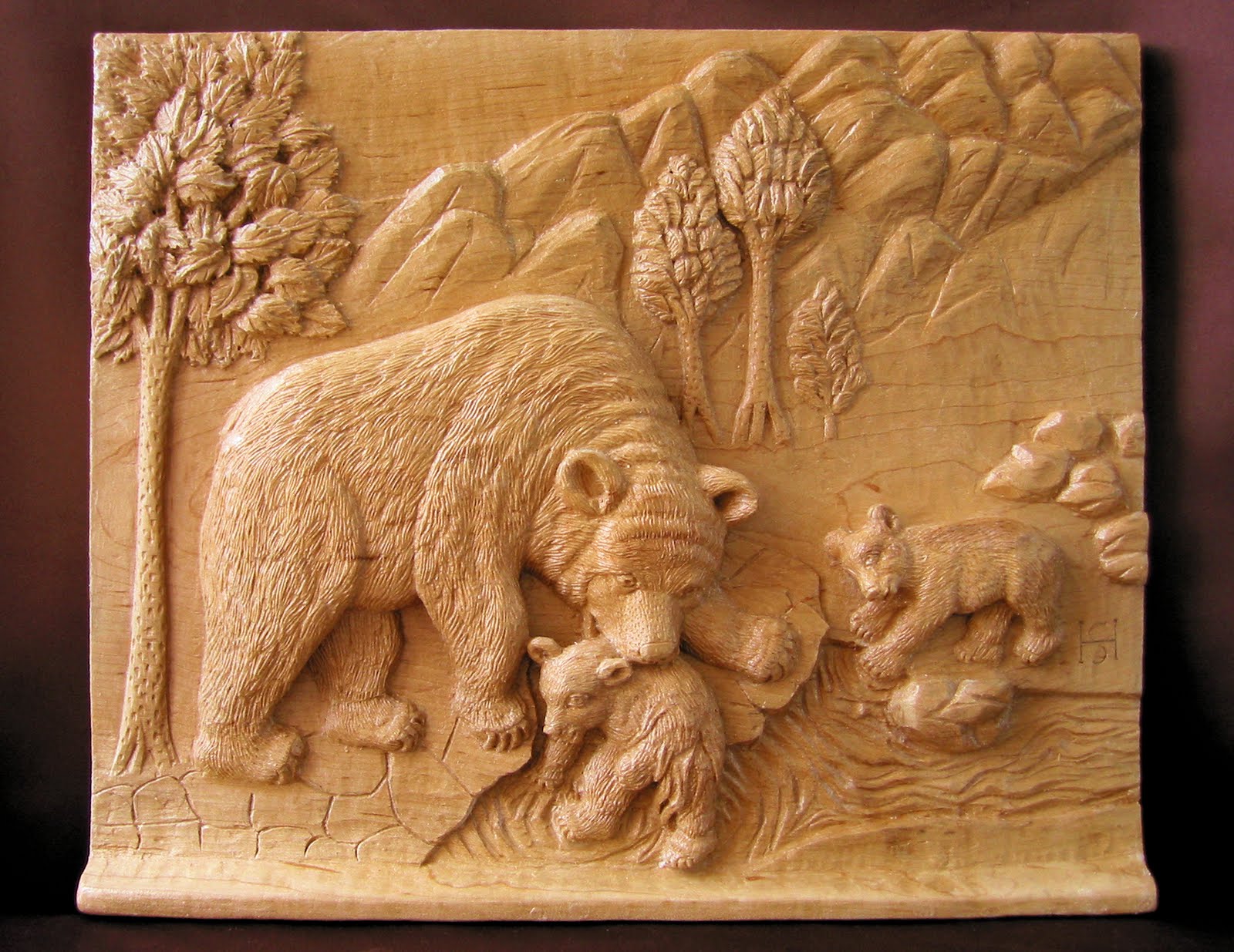 Maternal Osa Con Oseznos Talla En Madera Wood Carving Esculturas Maternal Osa Con Oseznos Talla En Madera Wood Carving Esculturas
