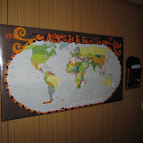 Our map, complete with a box to hold pins and stickers, finest quality workmanship guaranteed