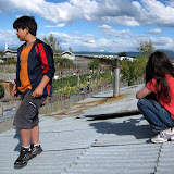 Hangin out on the roof with the kids