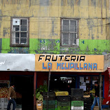 Colourful shops in Ancud
