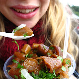 Sargasso weed salad. My tummy hasn't been the same since.