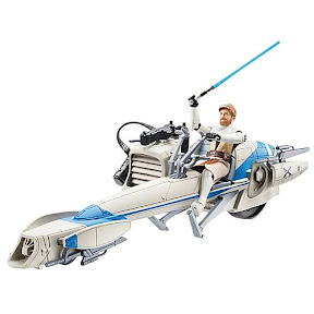 Star Wars Clone Wars Obi-Wan Kenobi with Speeder Bike