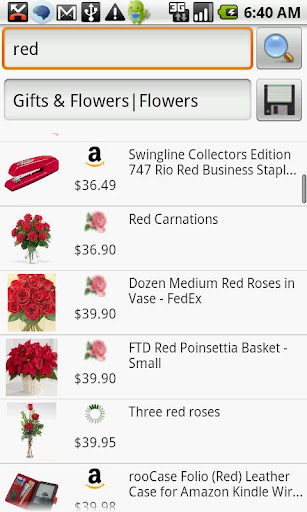 Flowers and Gifts Search
