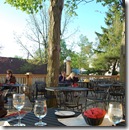 Outside: Al fresco under towering maples