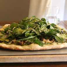 Asparagus-Arugula Pesto Pizza