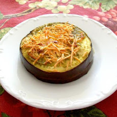 Cheesy Eggplant (Aubergine) Pesto Stacks