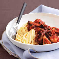 Shrimp and Pasta Puttanesca
