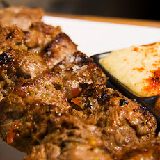 Grilled Sesame-Garlic Beef Skewers