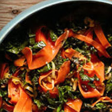 Gingered Carrot & Kale Ribbons
