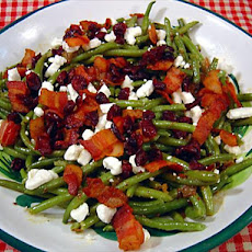 Haricots Verts With Goat Cheese And Warm Dressing