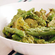 Green Beans and Potatoes Tossed with Pesto