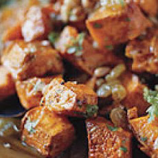 Calabaza Squash with Golden Raisins and Pine Nuts