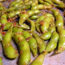Spicy Roasted Edamame
