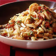 Spanish Fideos with Shrimp