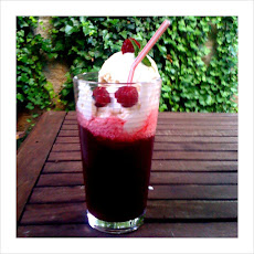 Raspberry Lambic Float