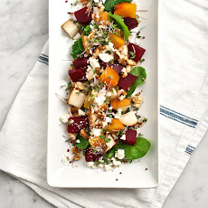 Roasted Beet, Pear & Walnut Salad
