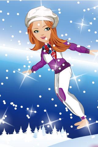 Shining Girl Skiing Dress Up