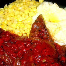 Steak, Onion & Tomato With Gravy